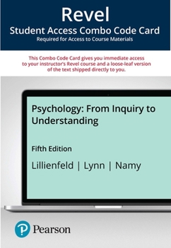 Misc. Revel for Psychology: From Inquiry to Understanding-- Combo Access Card, 5/E Book