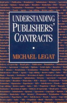 Paperback Understanding Publishers' Contracts [Unqualified] Book