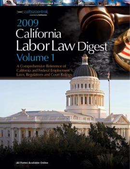 Hardcover 2009 California Labor Law Digest Book