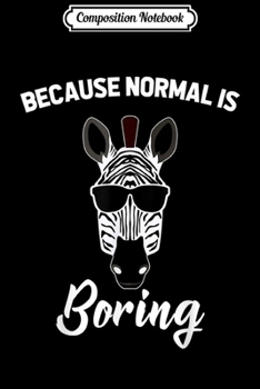 Paperback Composition Notebook: Funny Zebra Wearing Sunglasses Stripes Journal/Notebook Blank Lined Ruled 6x9 100 Pages Book