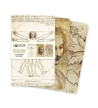 Misc. Leonardo Da Vinci Set of 3 Mini Notebooks Book