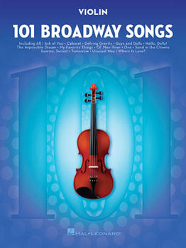 Paperback 101 Broadway Songs for Violin Book