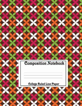 Paperback Composition Notebook College Ruled Line Paper: Colorful Pattern, 120 Pages, 8.5x11 in Book