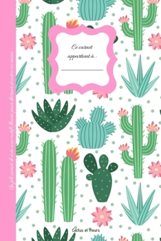 Paperback Cactus et Fleurs: Joli carnet de note petit format pour le dessin ou l'écriture intérieur: pages blanches [French] Book