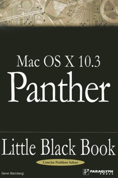 Paperback Mac OS X 10.3 Panther Little Black Book