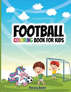 Paperback Football Coloring Book For Kids Book
