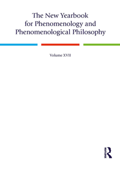 Paperback The New Yearbook for Phenomenology and Phenomenological Philosophy: Volume 17 Book