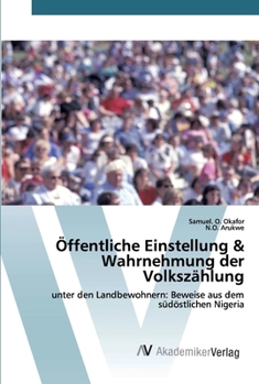 Paperback Öffentliche Einstellung & Wahrnehmung der Volkszählung [German] Book