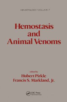 Hardcover Hemostasis and Animal Venoms (Hematology) Book