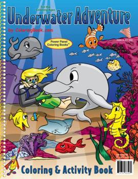 Spiral-bound Underwater Adventure Coloring Book (8.5x11) Book