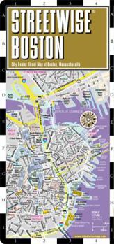 Map Streetwise Boston Map - Laminated City Street Map of Boston, Massachusetts: Folding Pocket Size Travel Map Book