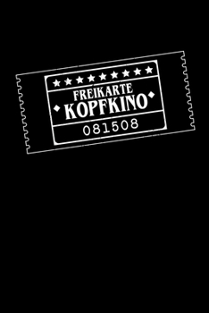 Paperback Notebook: Kopfkino sarcasm Versaut free pass joke gift 120 Pages, 6x9 Inches, Graph Paper Book