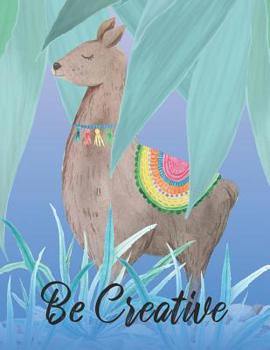 Paperback Creative Notebook - Seven -: Cute fun llama write and draw notebook for the creative in you Book