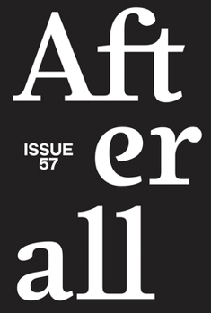 Paperback Afterall: 2024, Issue 57 Book