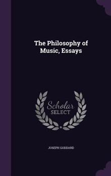 Hardcover The Philosophy of Music, Essays Book