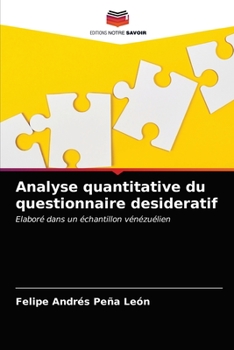 Paperback Analyse quantitative du questionnaire desideratif [French] Book