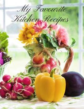 Paperback My Favourite Kitchen Recipes: Blank Cooking Journal; Recipes Journal; Cooking Composition Book;110 Pages Book