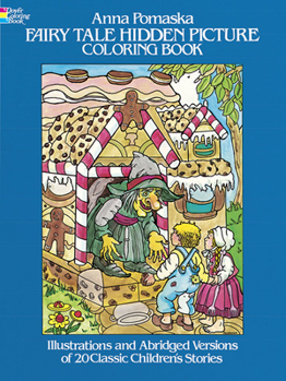 Paperback Fairy Tale Hidden Picture Coloring Book