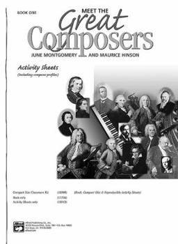 Paperback Meet the Great Composers, Bk 1: Including Composer Profiles, Activity Sheets (Learning Link, Bk 1) Book