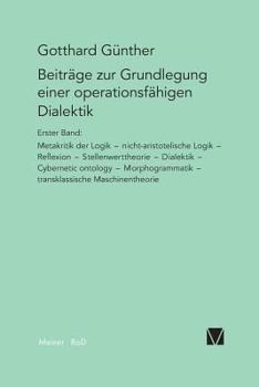 Paperback Beiträge zur Grundlegung einer operationsfähigen Dialektik / Beiträge zur Grundlegung einer operationsfähigen Dialektik [German] Book