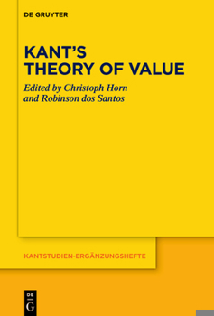 Hardcover Kant's Theory of Value Book