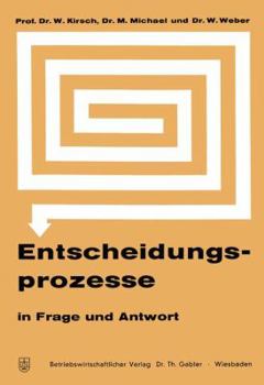 Paperback Entscheidungsprozesse in Frage Und Antwort [German] Book