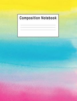 Composition Notebook : Watercolor Pastel