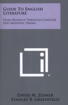 Paperback Guide to English Literature: From Beowulf Through Chaucer and Medieval Drama Book