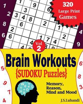 Paperback Brain Workouts SUDOKU(Numbered) Puzzles [Large Print] Book