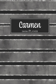 Paperback Carmen 2020 Planer: A5 Minimalistischer Kalender Terminplaner Jahreskalender Terminkalender Taschenkalender mit Wochen?bersicht [German] Book