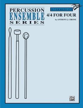 Paperback 4/4 for Four: For 4 Players (Percussion Ensemble Series) Book