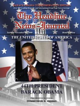 Hardcover The Headline News Journal (Barack Obama Commemorative Election Edition, 1) Book