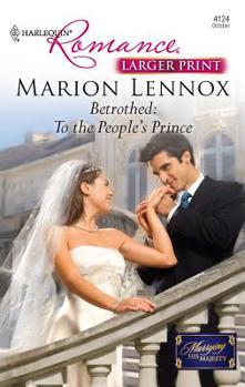 Mass Market Paperback Betrothed: To the People's Prince [Large Print] Book