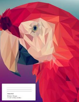 Paperback Parrot Composition Notebook: College Ruled 90 Sheets 8.5" x11" Book