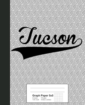 Paperback Graph Paper 5x5: TUCSON Notebook Book