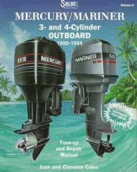 Paperback Mercury/Mariner Outboards, 3-4 Cyl 1990-94 Book