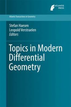Hardcover Topics in Modern Differential Geometry Book