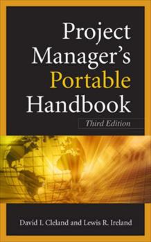 Paperback Project Managers Portable Handbook, Third Edition Book