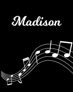Madison: Sheet Music Note Manuscript Notebook Paper | Personalized Custom First Name Initial M | Musician Composer Instrument Composition Book | 12 ... Guide | Create Compose & Write Creative Songs