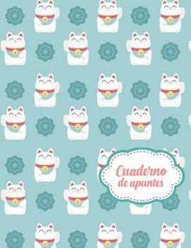 Cuaderno de Apuntes: Libreta Cuadriculada Cuadro Pequeño 5x5 mm con tema de Japon Gatos Hoja Blanca 8.5 x 11 in (21.5 x 27.9 cm) 120 paginas