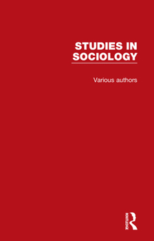 Hardcover Studies in Sociology: 9 Volume Set Book