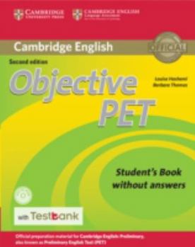 Paperback Objective Pet Student's Book Without Answers with Testbank [With CDROM] Book