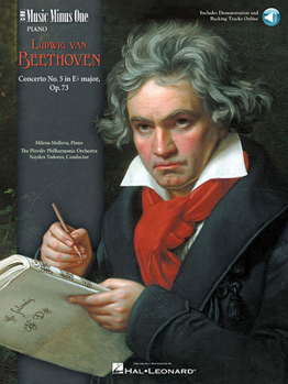 Paperback Beethoven - Concerto No. 5 in E-Flat Major, Op. 73 Music Minus One Piano Book/Online Audio Book