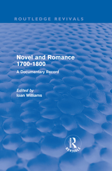 Novel and romance, 1700-1800: A documentary record,