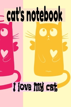 cat's Notebook journal : Composition Notebook for cats lovers: Cute cats Wide Ruled Paper Notebook Journal | Nifty Baby Pink cats Wide Blank Lined ... for Home School College for Writing Notes