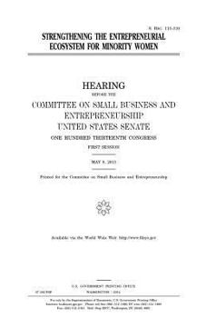 Strengthening the entrepreneurial ecosystem for minority women