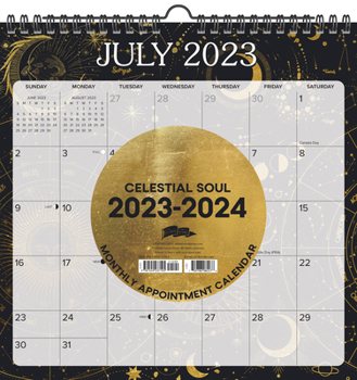 Calendar Celestial Soul 2023-24 Academic 12 X 12 Spiral Wall Calendar Book