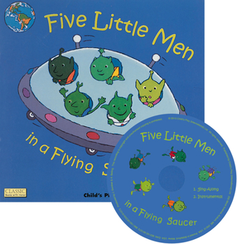 Paperback Five Little Men in a Flying Saucer [With CD (Audio)] Book