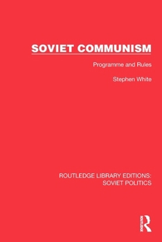 Paperback Soviet Communism: Programme and Rules Book