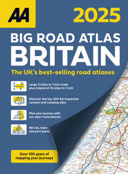 Paperback AA Big Road Atlas Britain 2025 Paperback Book